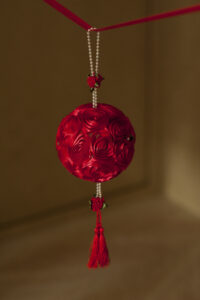 Red rose pomander